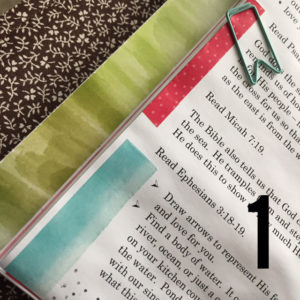 How to add Washi Tape to the edges of your Bible pages 