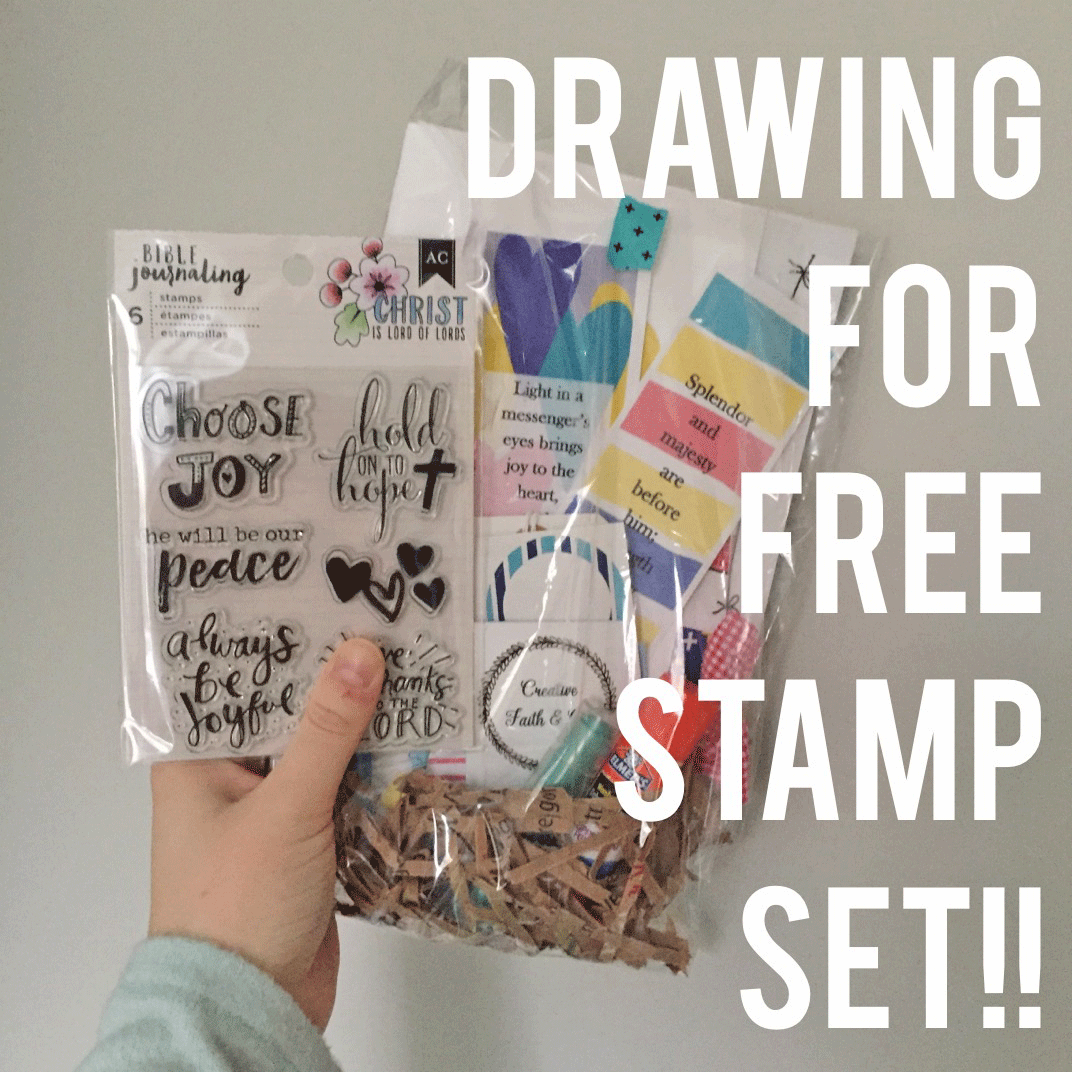 Free stamp set drawing with devotion kit