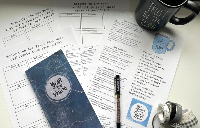 FREE New Year Vision Board Bullet Journal Printable